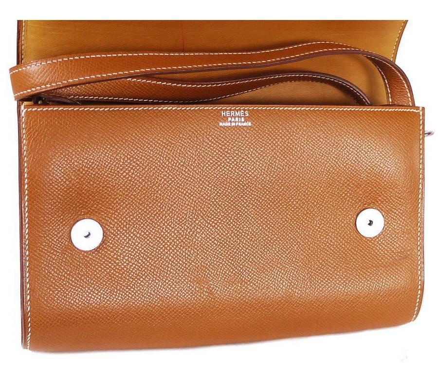 Hermes Couchevel Medor 2way Clutch Shoulder Bag Rare For Sale 1