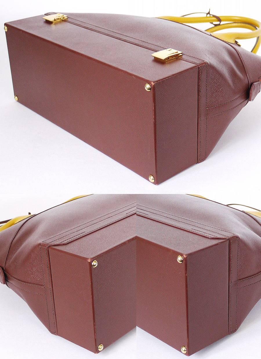 Hermes Bicolor Couchevel Macpherson Handbag In Excellent Condition For Sale In Hiroshima City, JP