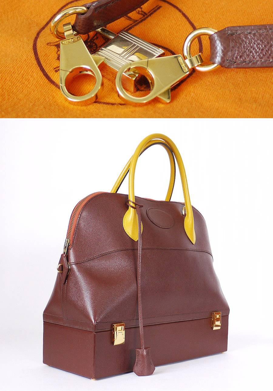 Hermes Bicolor Couchevel Macpherson Handbag For Sale 1