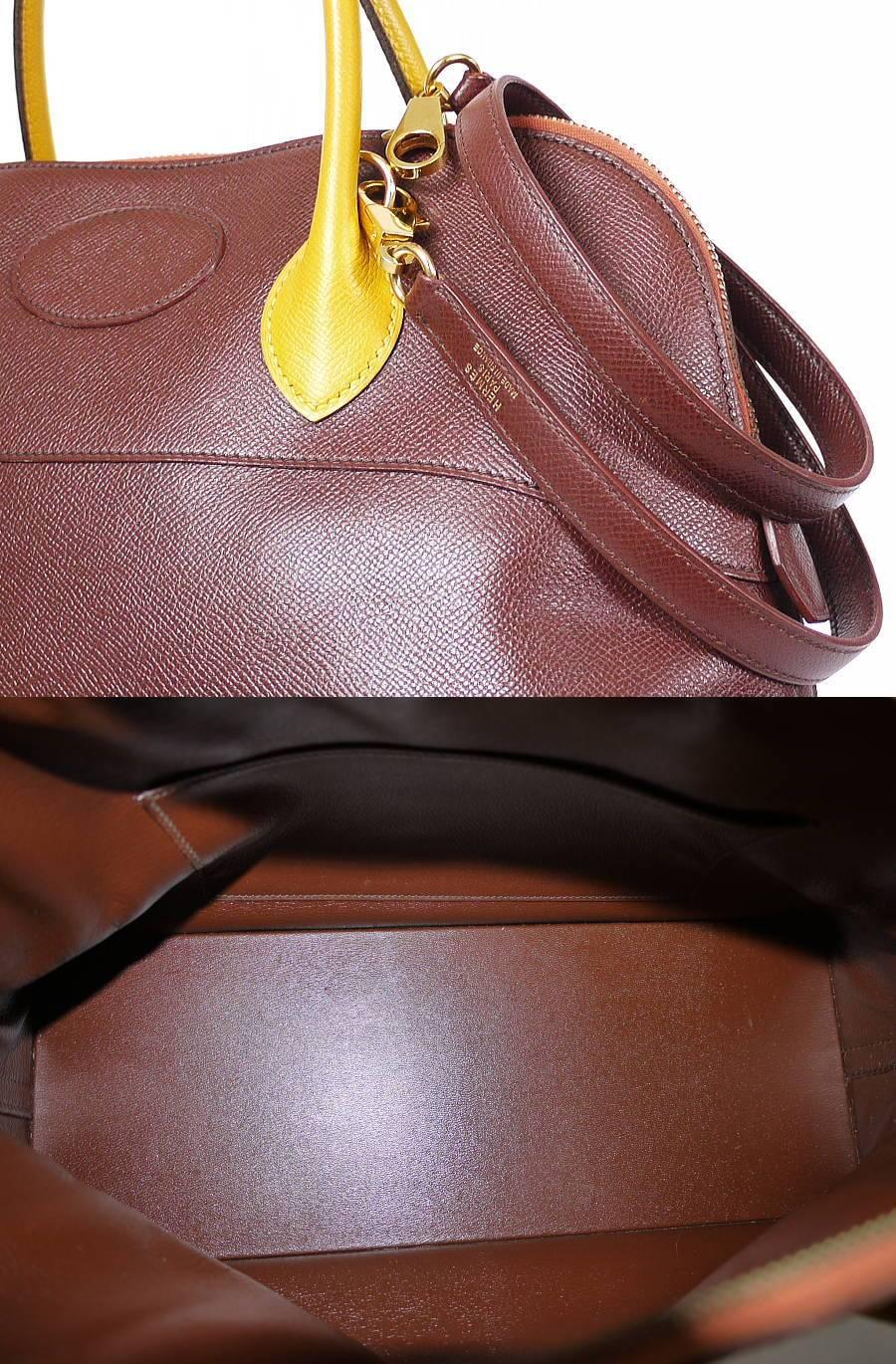 Hermes Bicolor Couchevel Macpherson Handbag For Sale 3