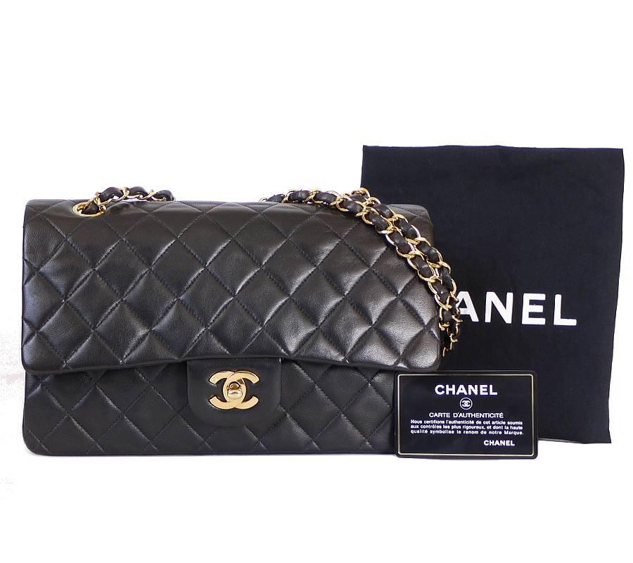 Vintage Chanel 2.55 Double Flap Classic Shoulder Bag 25cm 2