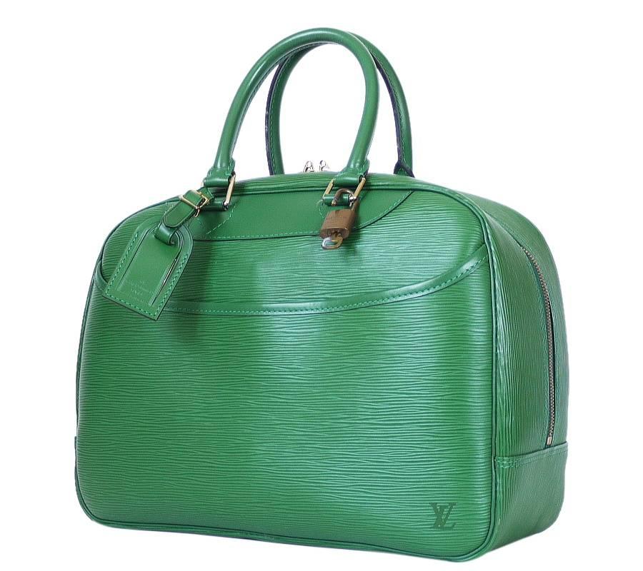 Louis Vuitton Green Epi Deauville Handbag Special Order  6