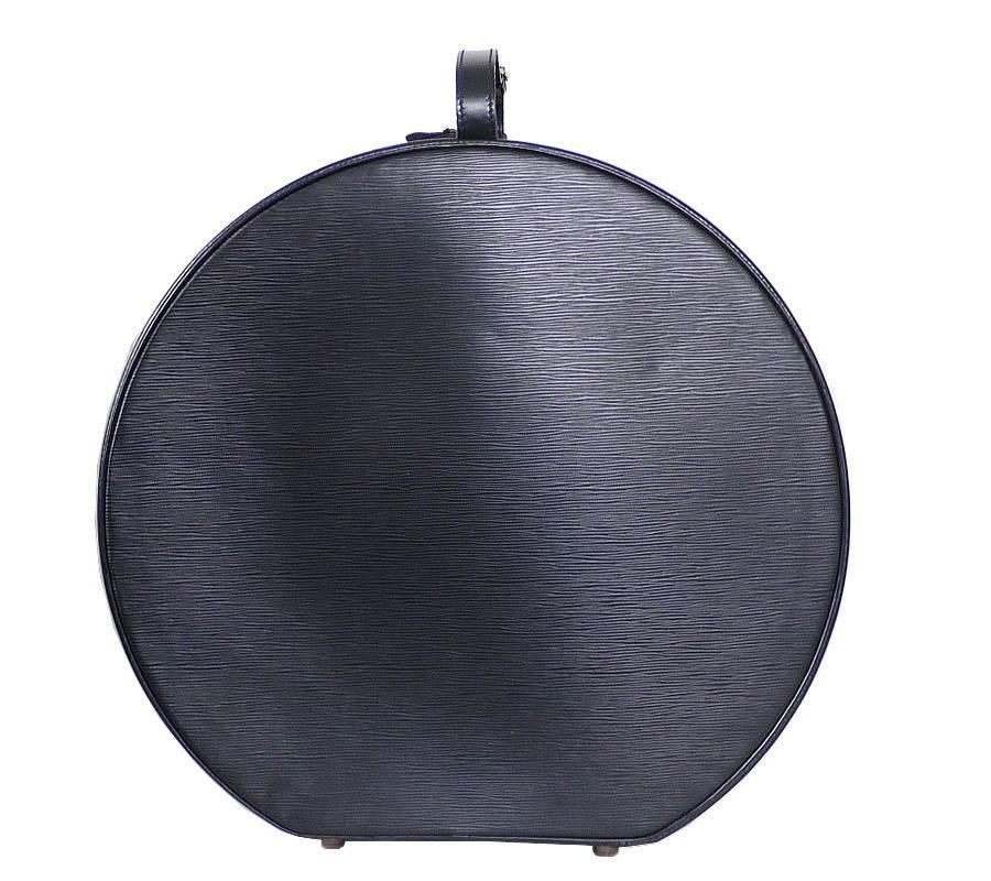Louis Vuitton Boite Chapeaux Hat Box 50. Extra large trunk case made from gorgeous black epi leather. This extraordinary large trunk case was a special order and is super hard to find now. You can use this case as travel trunk too. This black epi