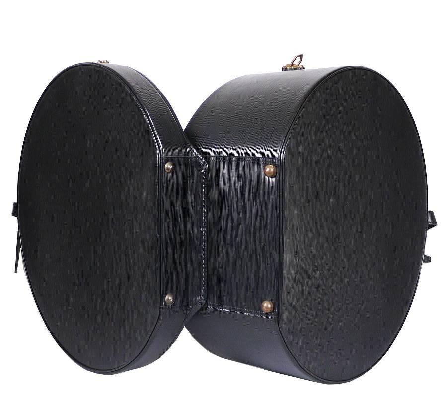 Louis Vuitton Black Epi Boite Chapeaux 50 Hat Box Trunk Case Rare 3
