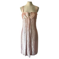 Valentino Spring Summer 2008 blush pink fully sequined midi dress