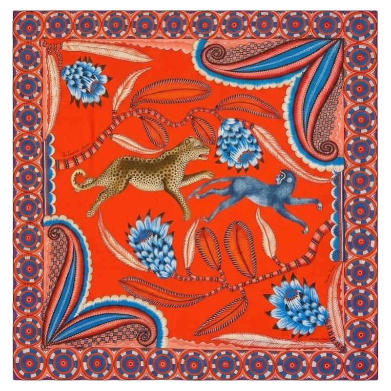 Foulard en soie Hermès « The Savana Dance » 140, neuf