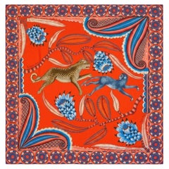 Brand New Hermès "The Savana Dance" 140 Silk Scarf