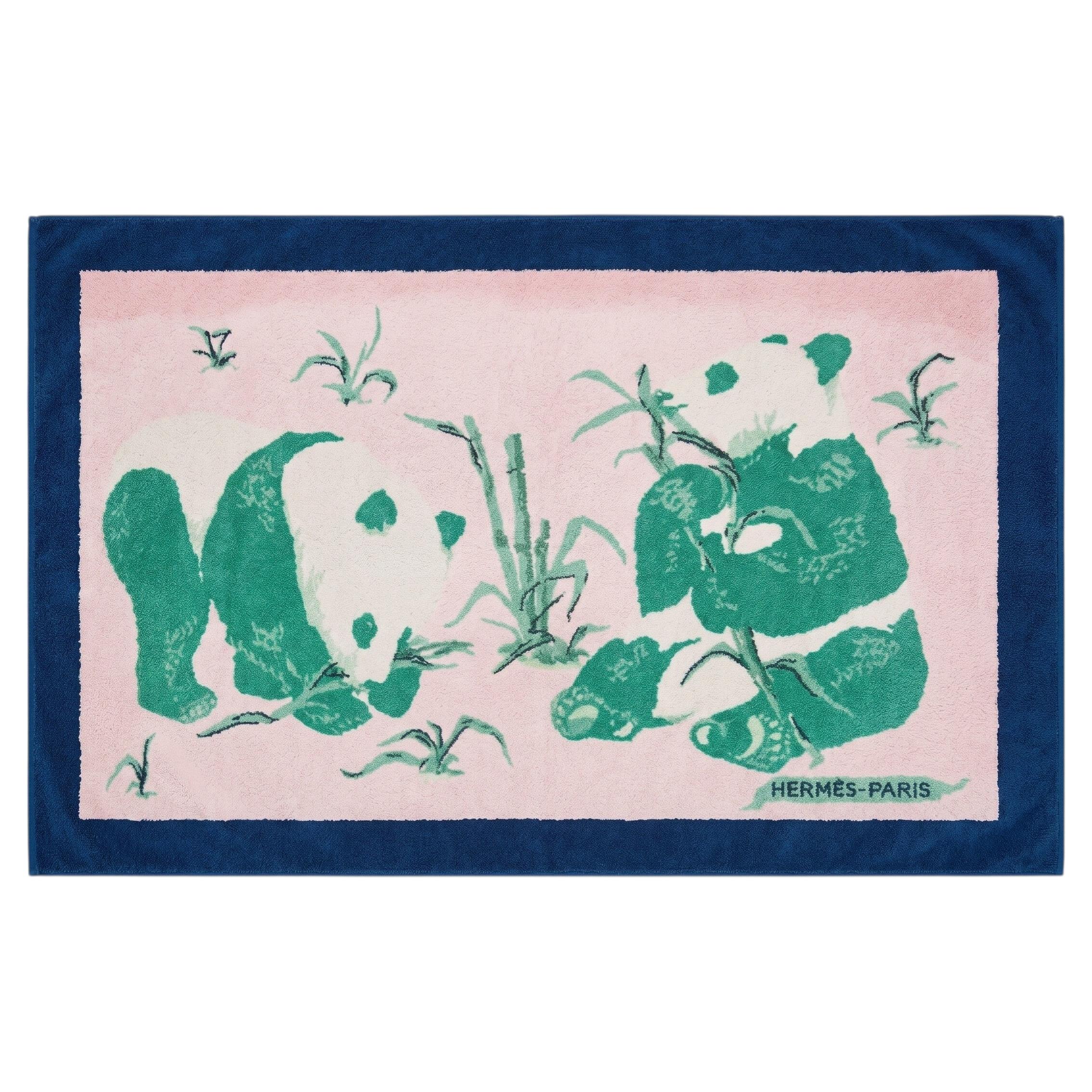Hermès Pandas Terry Beach Towel For Sale