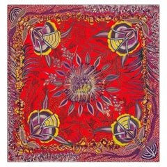 Brandneuer Hermès-Seidenschal „Flowers of South Africa“ in der Größe 140 (Riesenformat)