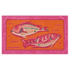 Hermès Mosaic Fishes Terry Beach Towel