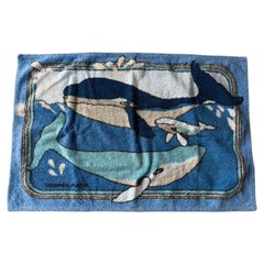 Serviette de plage en éponge « Baleines » d'Hermès