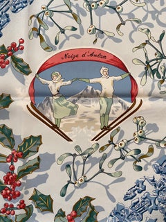 Hermès Neige d'Antan 90 Silk Scarf