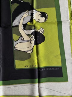 Hermès Limited Edition Swinging Saint-Germain 70 Silk Scarf