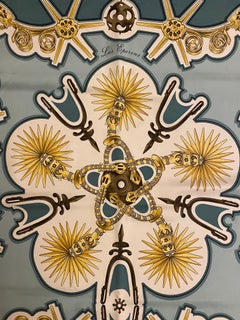Hermès Les Eperons 90 Silk Scarf