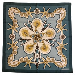 Hermès Les Eperons 90 Silk Scarf