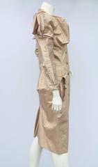 Vivienne Westwood gold label structure dress in gold