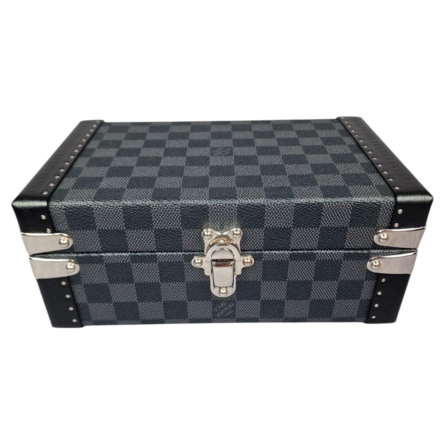 Boite à bijoux Louis Vuitton damier noir For Sale