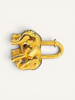 Bijou de sac Hermès Eléphant doré 1997