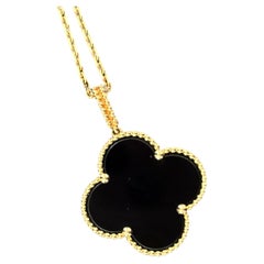 Collier Van Cleef & Arpels Magic Onyx & Or Jaune