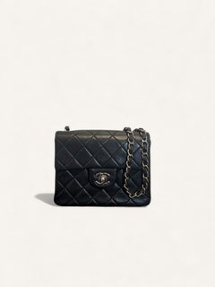Sac Chanel Mini Noir Argentées circa 2000