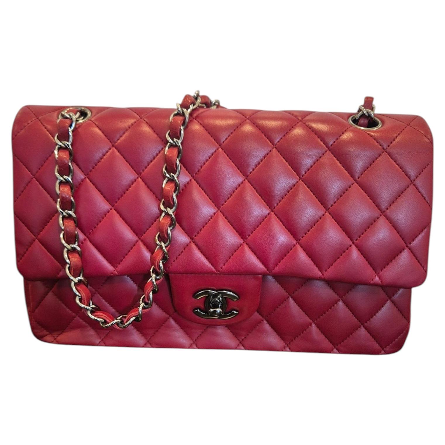 Chanel Timeless medium rouge foncé 2011 For Sale