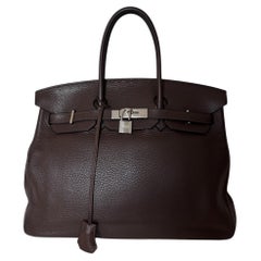 Sac Hermès Birkin 35 Taurillon Ebene 2008