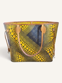 Sac Louis Vuitton Neverfull Yayoi Kusama jaune 2012