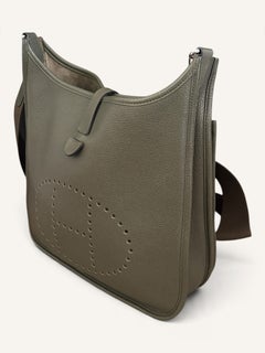 Sac Hermès Evelyne PM Togo vert olive 2018