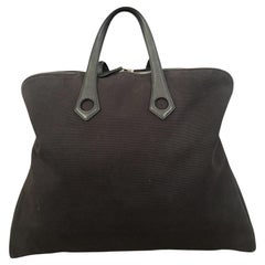 Borsa Hermès Heeboo in toile e pelle nera, 2005