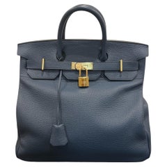 Sac Hermès HAC 40 Togo bleu de Prusse 2015