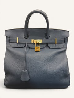 Sac Hermès HAC 40 Togo bleu de Prusse 2015
