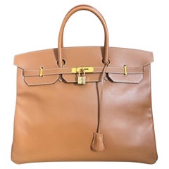 Sac Hermès Birkin 40 Courchevel Gold 2000