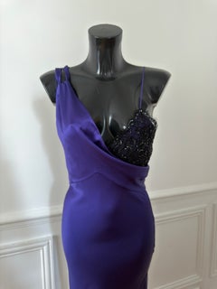 Christian Dior by John Galliano FW2010 Violet Silk Slip Dress