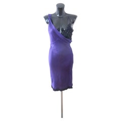Christian Dior by John Galliano FW2010 Violet Silk Slip Dress