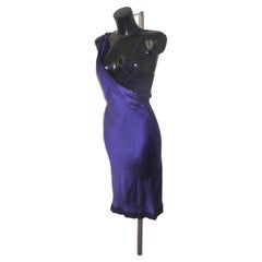 Christian Dior by John Galliano FW2010 Violet Silk Slip Dress