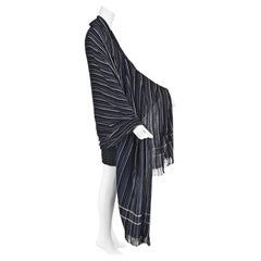 Rare 1980s COMME des GARÇONS Dark Blue & White Unisex Wrap by Rei Kawakubo