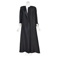Phyllis Newman 2009 Tony Awards Worn Custom Cho Cheng Black Silk Evening Coat
