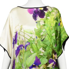 JOANNA MASTROIANNI Spring 2013 Silk Garden-Print Shift Dress, Runway Collection