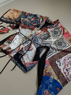 Roberto Cavalli Silk Kimono, 2000s, Japanese print