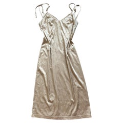 Dolce & Gabbana Micro Floral Jacquard Slip Dress from the 2000s
