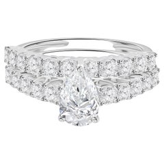 Handmade 2.38ct Lab-Created Moissanite Round Ring in 18K White Gold