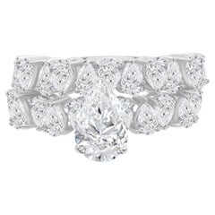 Handmade 2.85ct Lab-Created Moissanite Ring in 18K White Gold