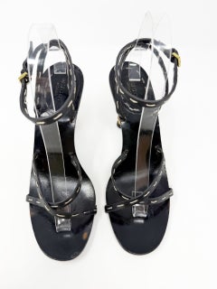 Gucci Tom Ford Spring/Summer 2002 Bamboo Heel Strappy Sandals