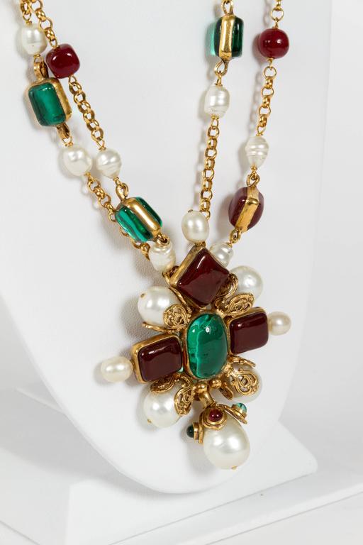 Rare Chanel Gripoix Necklace, 1994 at 1stDibs
