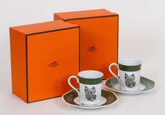 Hermès Scottish Terrier Teacups, S/2