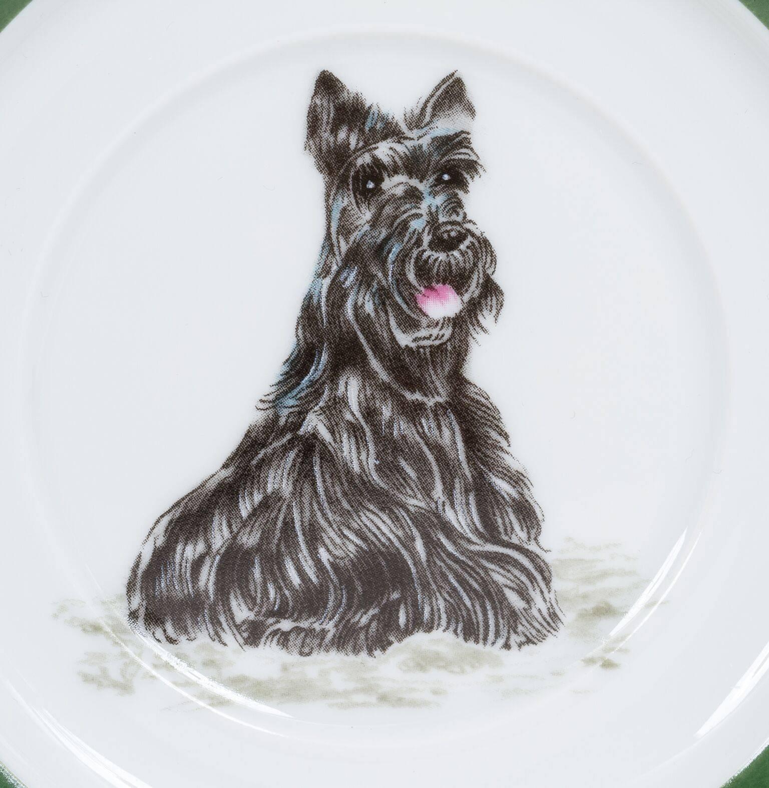 Hermès Scottish Terrier Teacups, S/2 2