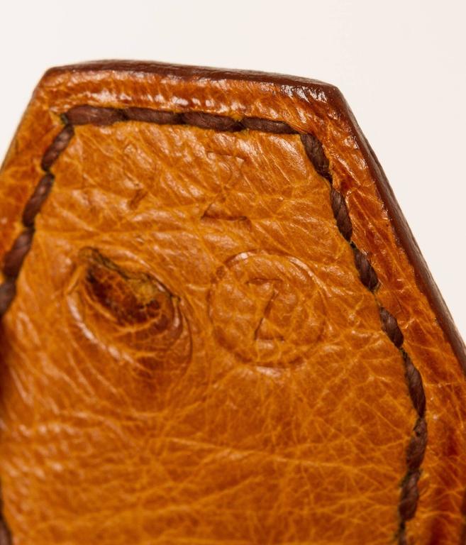 Hermès Chestnut 35cm Ostrich Bolide Bag at 1stDibs