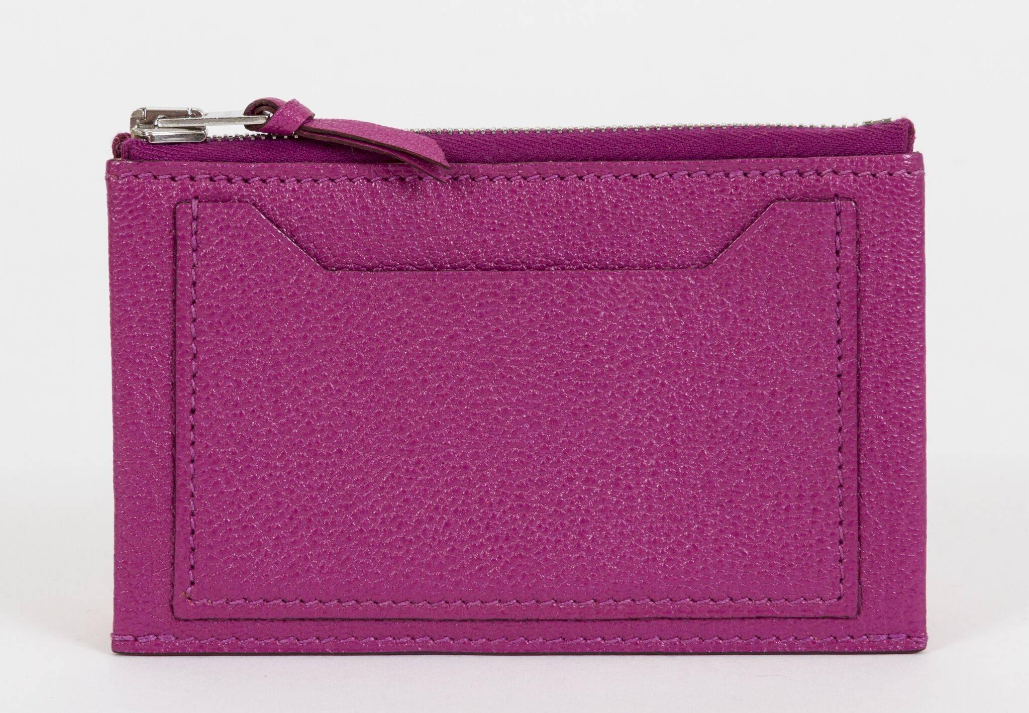Women's or Men's Hermès Cattleya Chevre Card Wallet