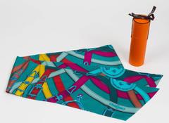 Hermes Maxi Twilly " Cavalcadour" Scarf