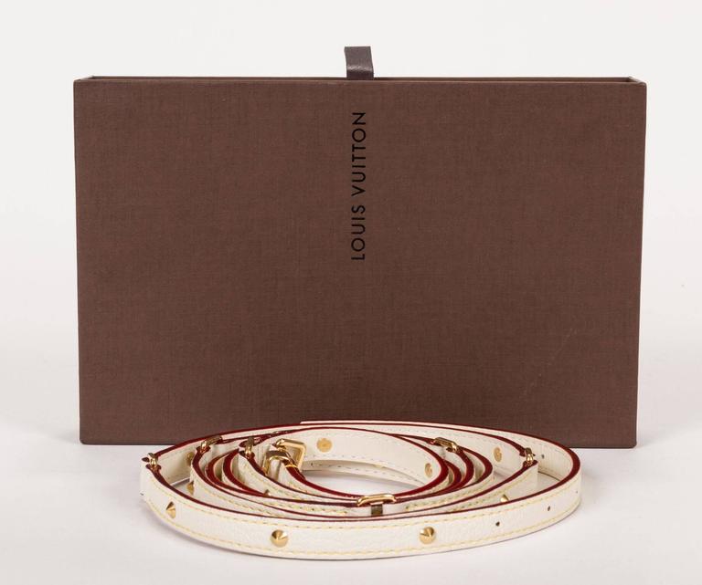 louis vuitton cream belt